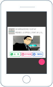 スマホ応答画面